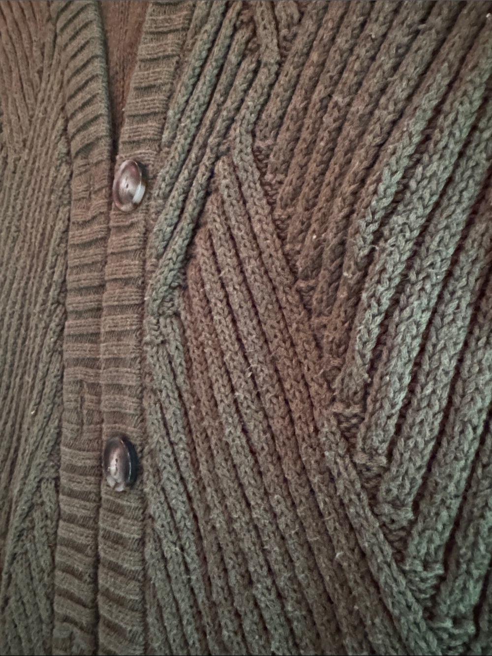 CAbi Olive Ribbed Button-Up Cardigan - Picture 3 of 7